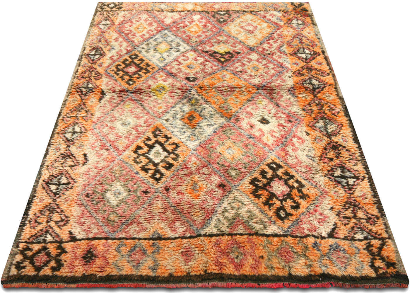 Vintage Turkish Tulu Rug - 3'9" x 5'7" - 140627