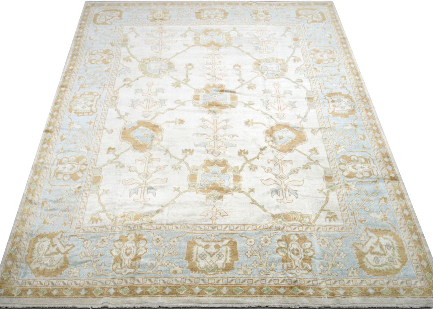 Vintage Turkish Oushak Rug - 11'4" x 16'5" - 140639