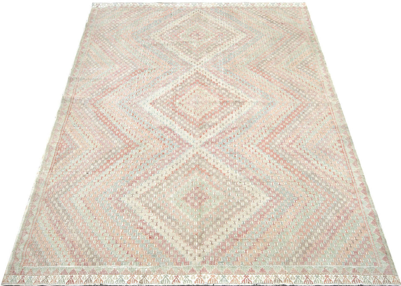 Vintage Turkish Kilim - 6'5" x 10'9" - 140704