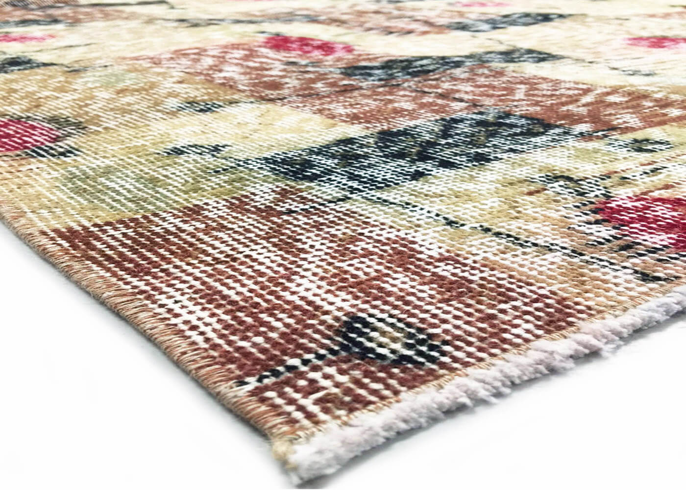 Vintage Turkish Mid-Century-Modern Rug - 4'11" x 6'5" - 140768