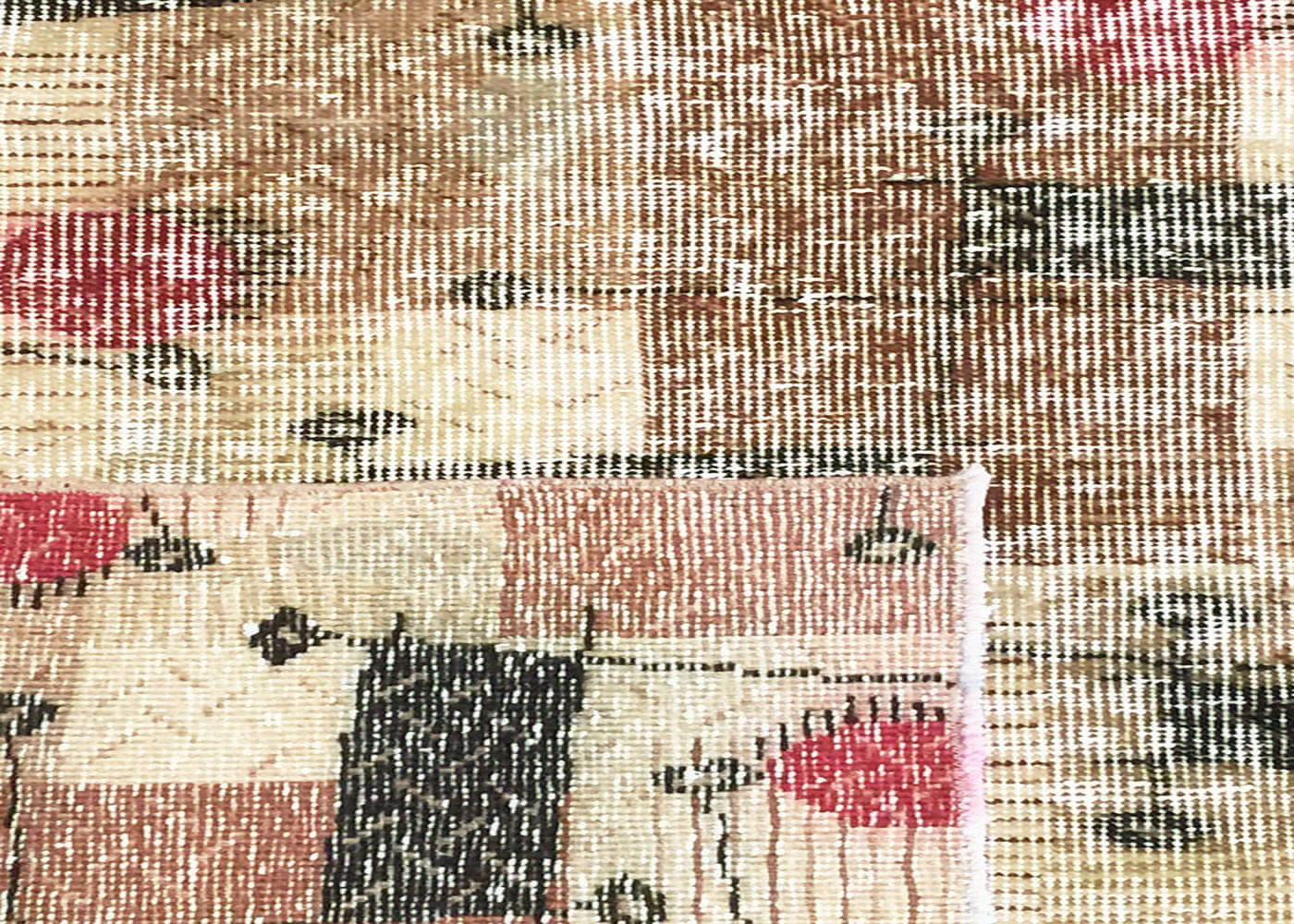 Vintage Turkish Mid-Century-Modern Rug - 4'11" x 6'5" - 140768