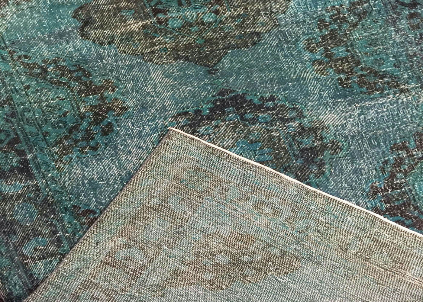 Vintage Turkish OverDyed Rug - 4'11" x 11'11" - 140814