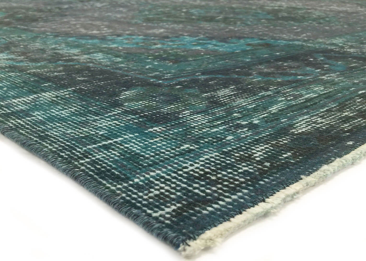 Vintage Turkish OverDyed Rug - 4'6" x 12'11" - 140820