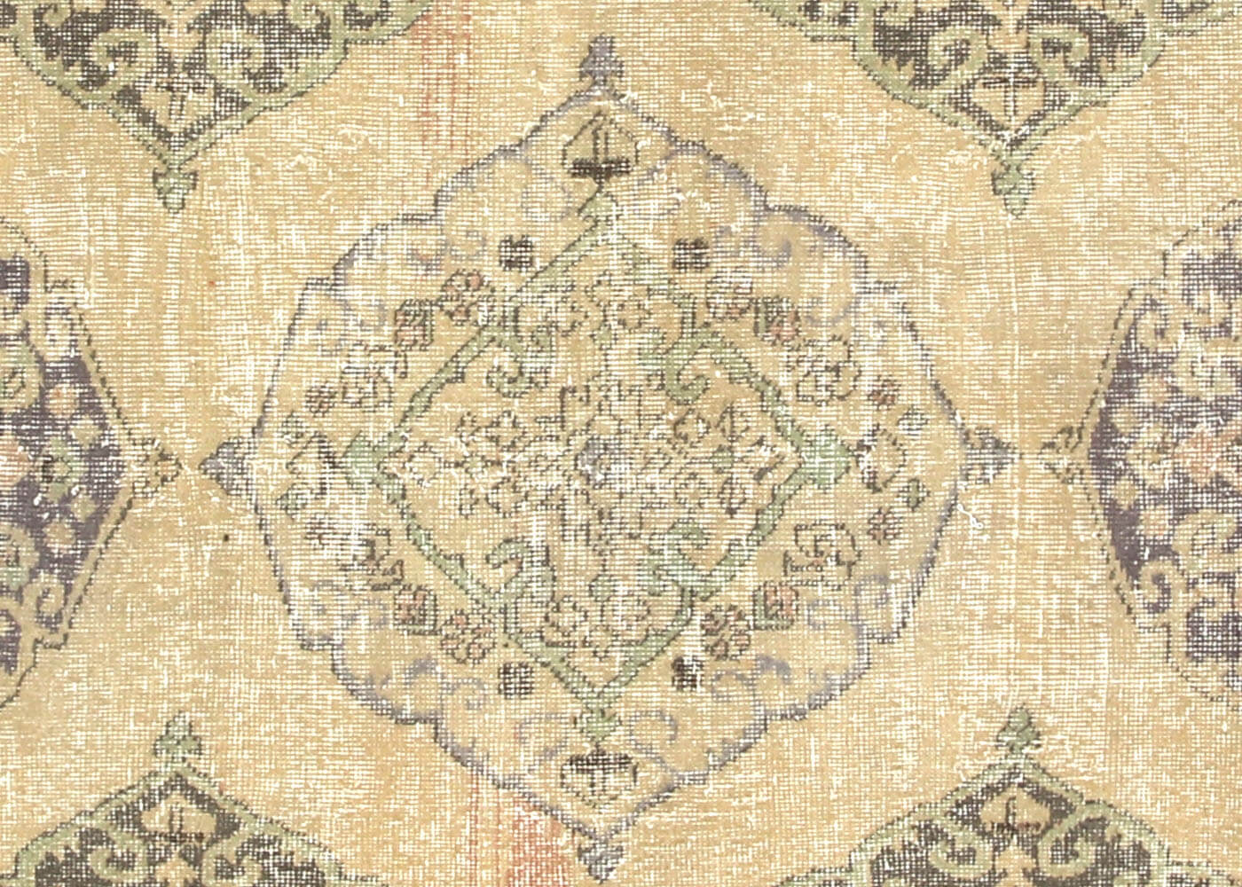 Vintage Turkish Oushak Rug - 4'7" x 12'7" - 140823
