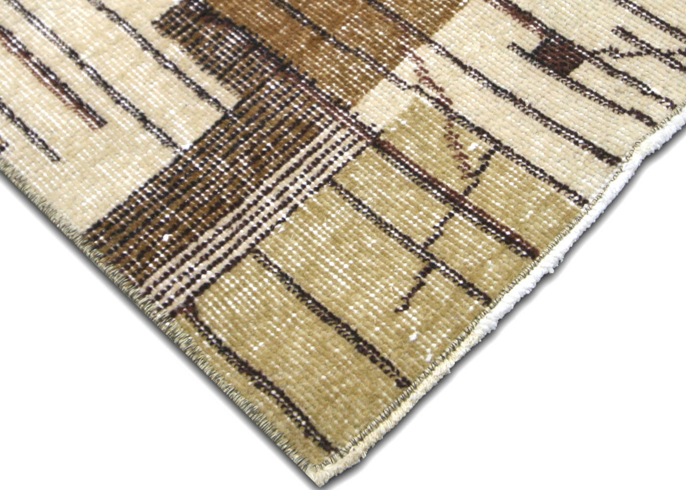 Vintage Turkish Mid-Century-Modern Runner - 3'6" x 9'6" - 140863