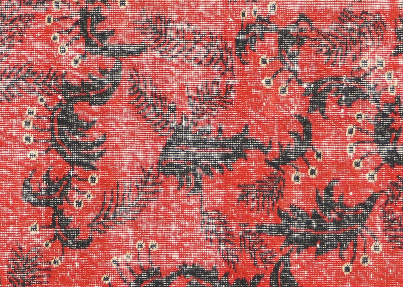 Vintage Turkish Mid-Century-Modern Rug - 5'6" x 8'9" - 140877