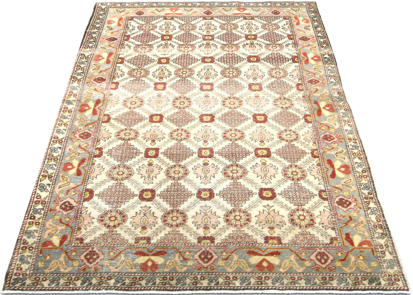 Vintage Turkish Oushak Rug - 4'1" x 6'5" - 140909