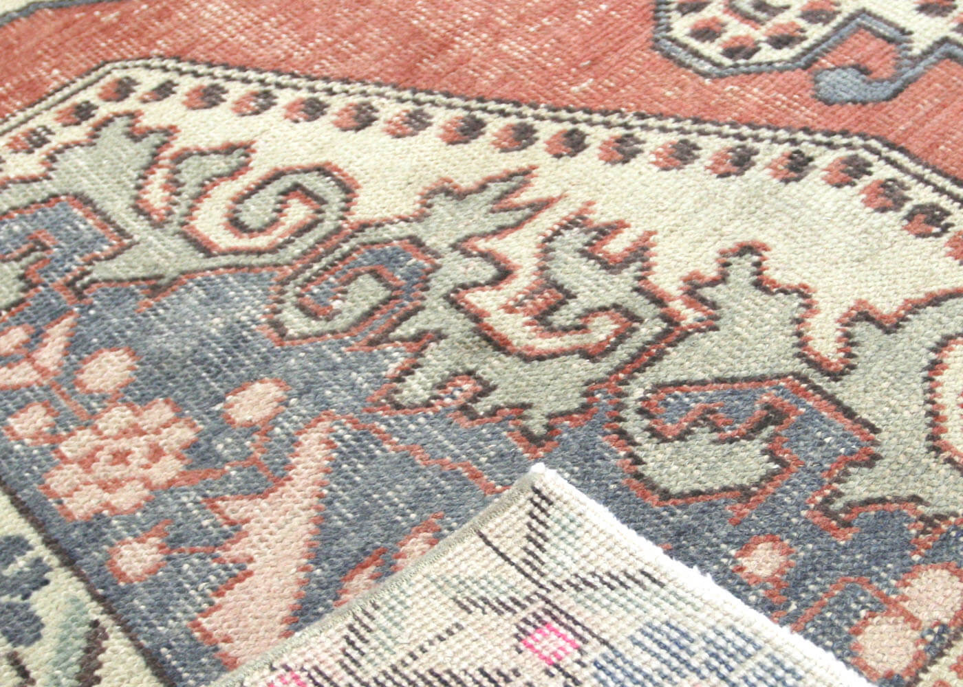 Vintage Turkish Oushak Rug - 4'2" x 6'11" - 140917