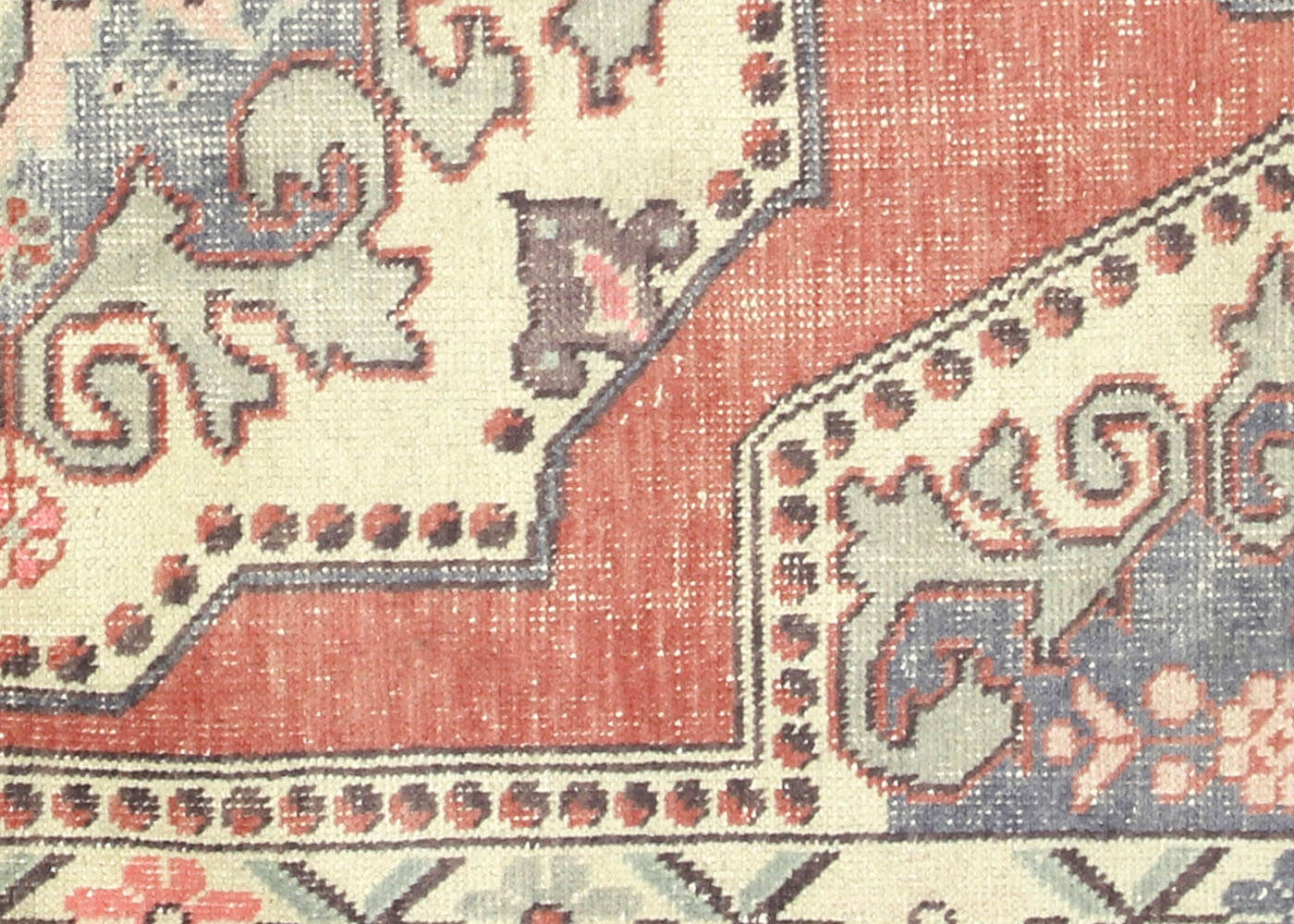 Vintage Turkish Oushak Rug - 4'2" x 6'11" - 140917