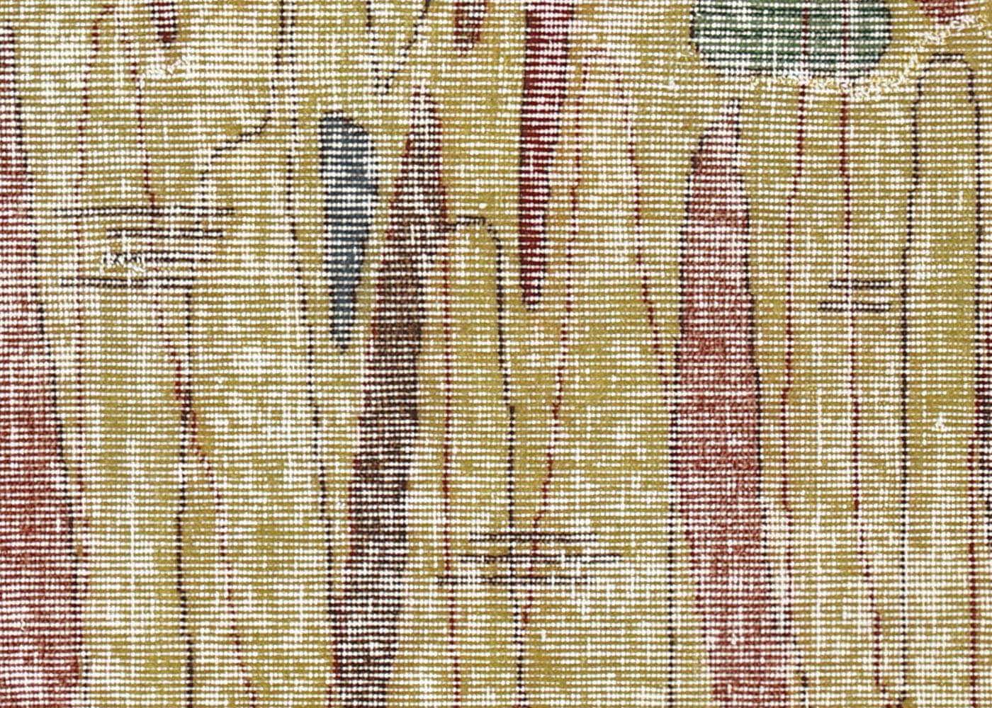 Vintage Turkish Mid-Century-Modern Rug - 3'10" x 6'2" - 140924