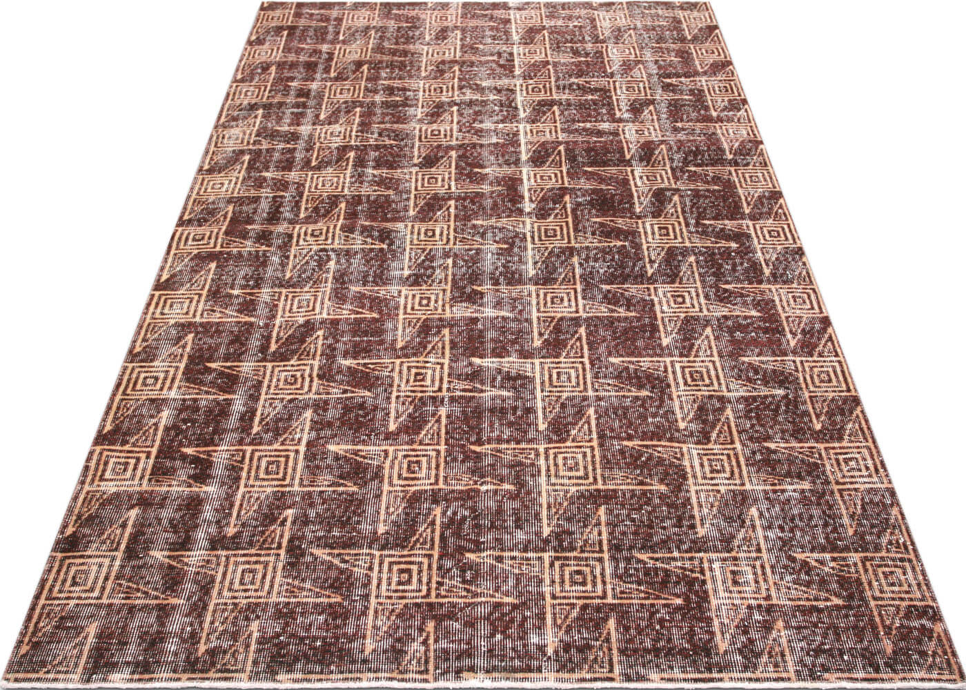 Vintage Turkish Mid-Century-Modern Rug - 5'3" x 8'5" - 140951