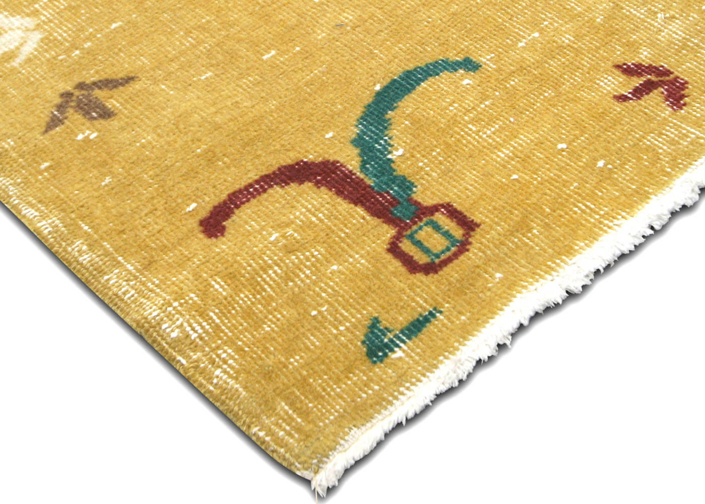 Vintage Turkish Mid-Century-Modern Rug - 5'9" x 8'11" - 140953