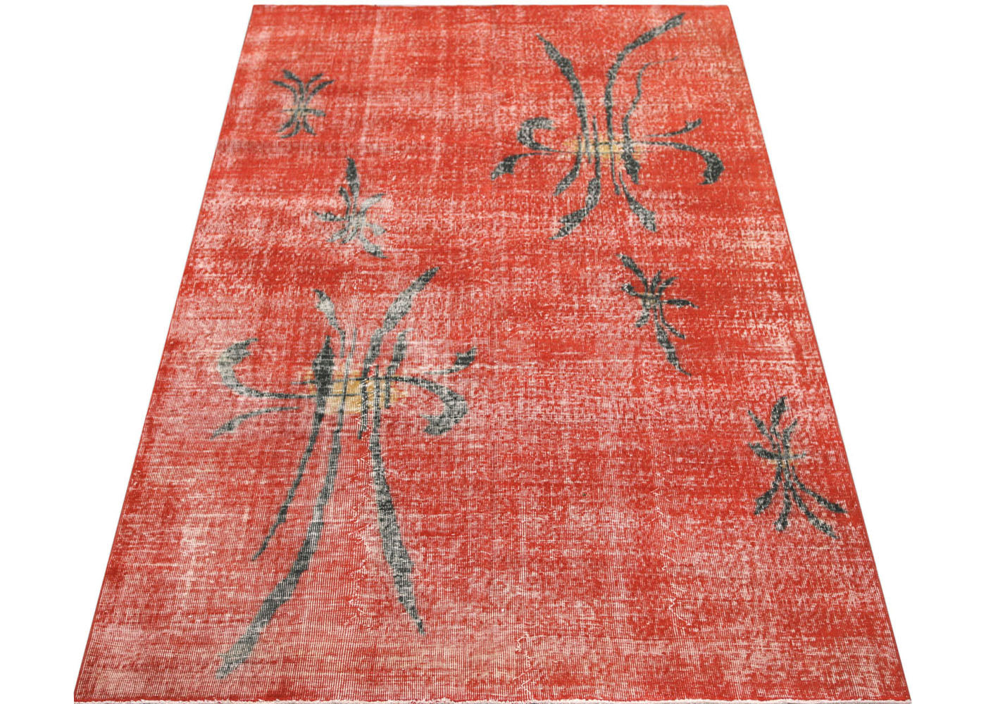 Vintage Turkish Mid-Century-Modern Rug - 5'6" x 9'10" - 140956