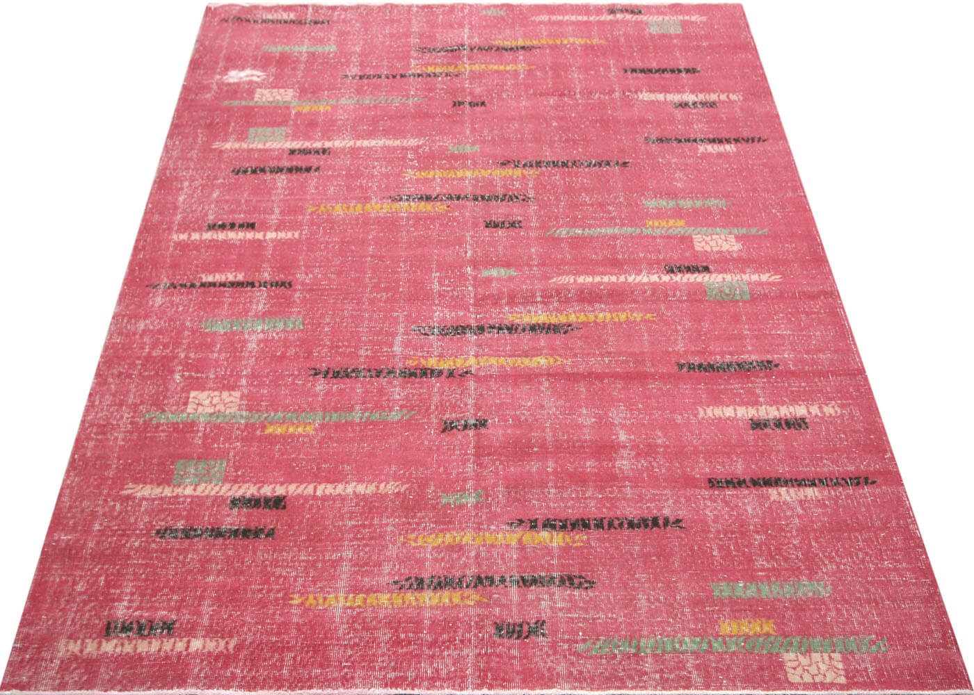 Vintage Turkish Mid-Century-Modern Rug - 6'10" x 9'11" - 145004
