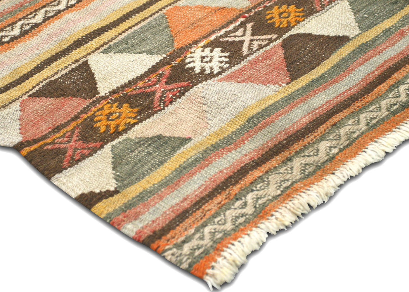 Vintage Turkish Kilim - 3'11" x 5'4" - 145105