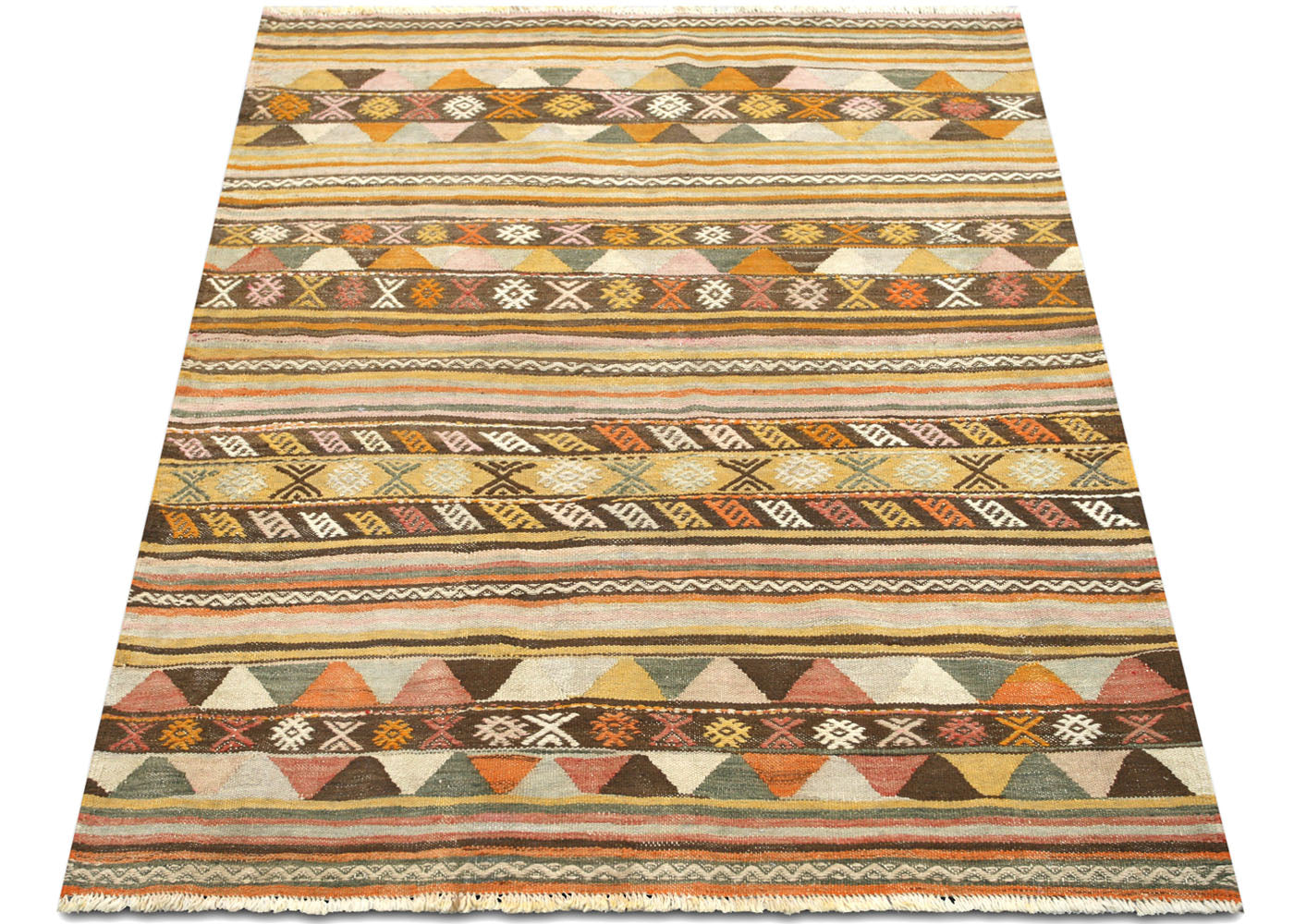 Vintage Turkish Kilim - 3'11" x 5'4" - 145105