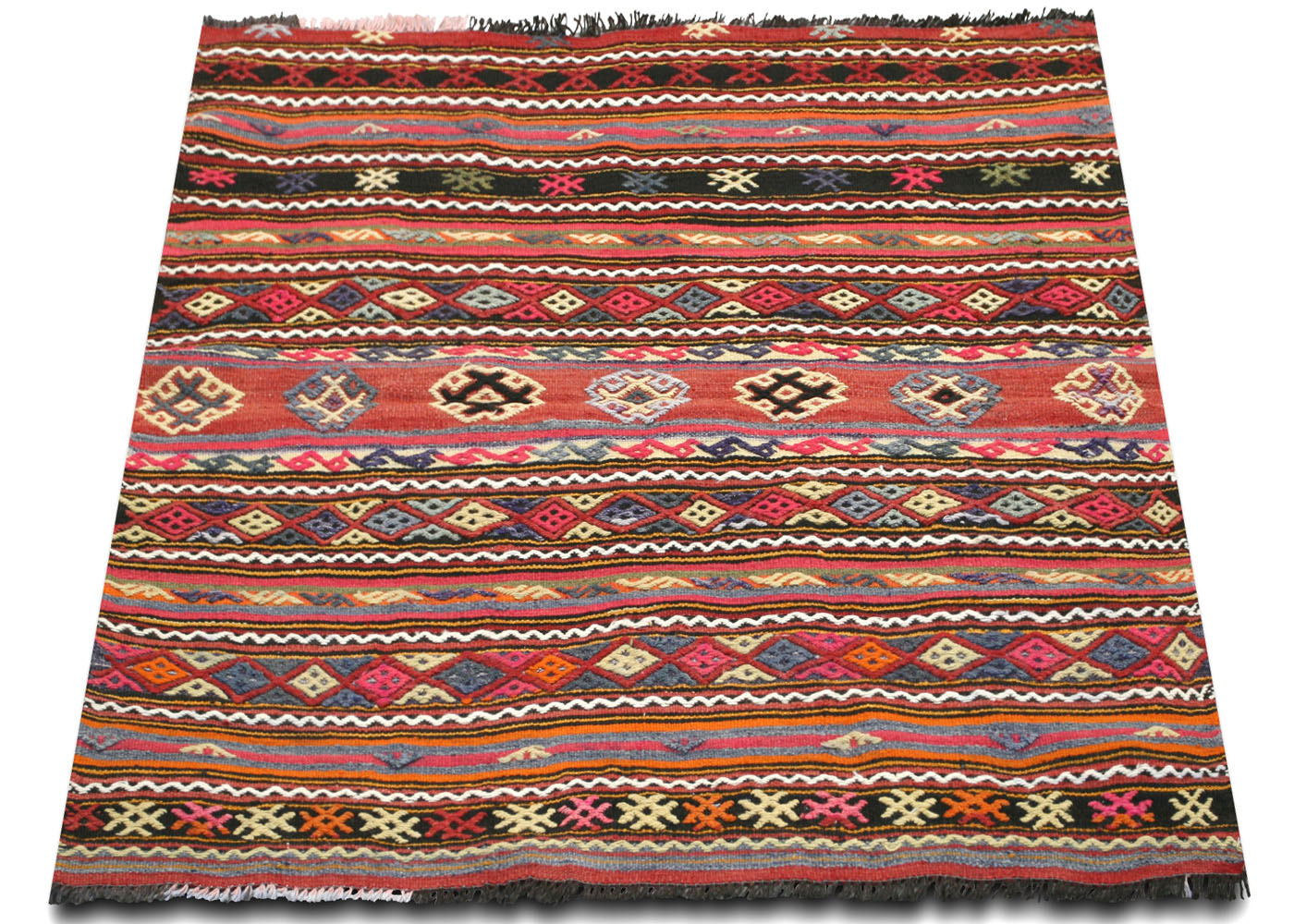 Vintage Turkish Kilim - 4'3" x 4'2" - 145108