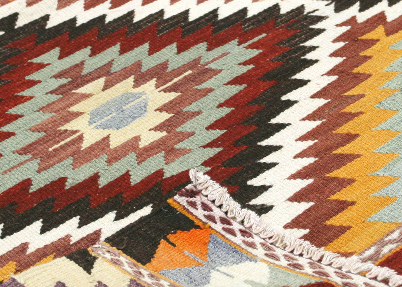 Vintage Turkish Kilim - 3'11" x 4'10" - 145111