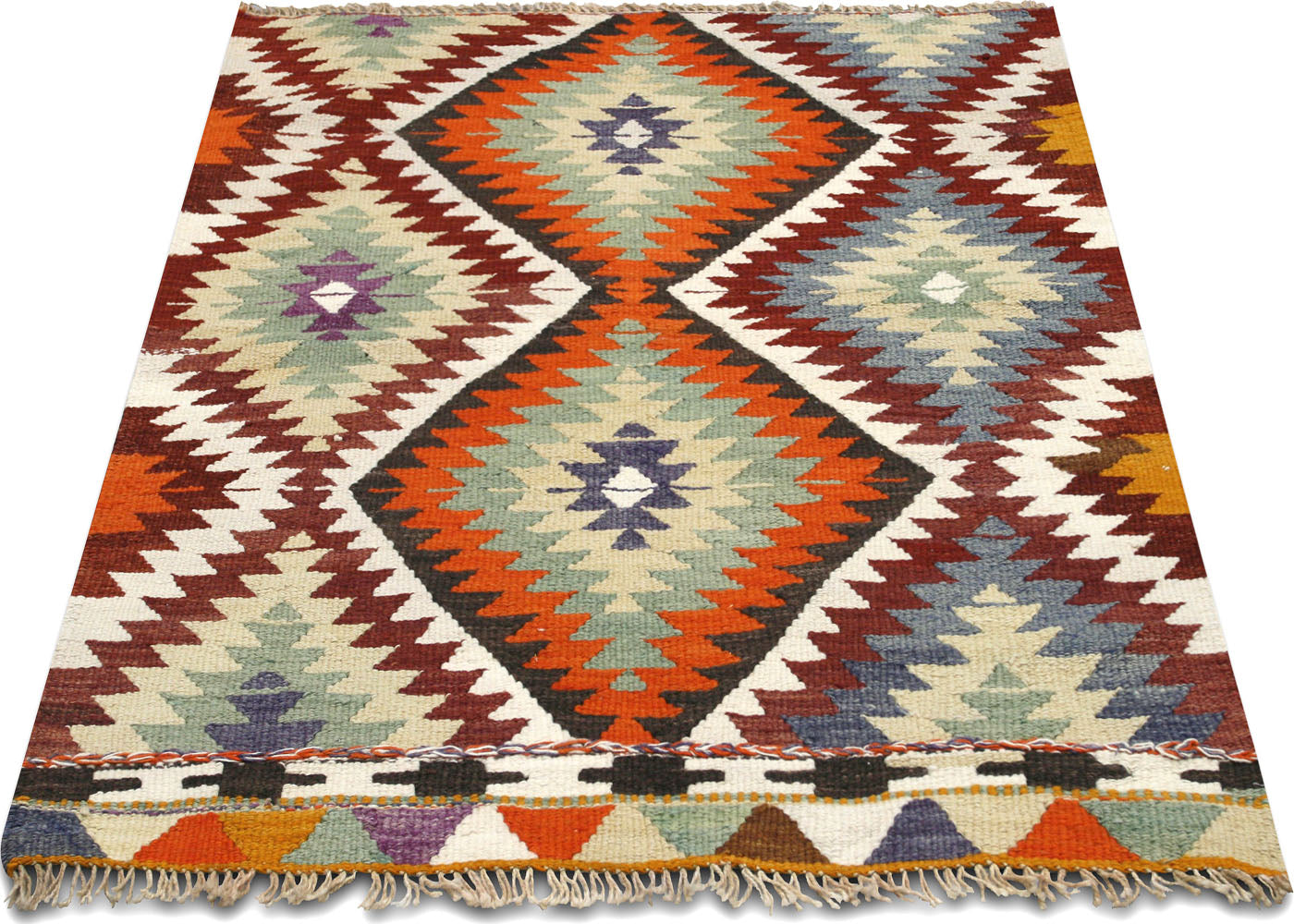 Vintage Turkish Kilim - 3'4" x 4' - 145124