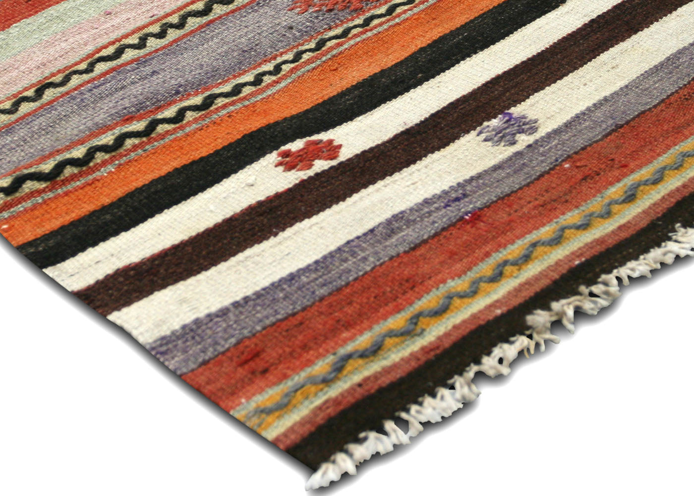 Vintage Turkish Kilim - 5'8" x 6'7" - 145129