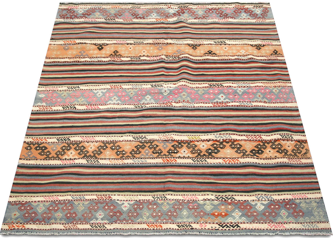 Vintage Turkish Kilim - 5'5" x 6'8" - 145130