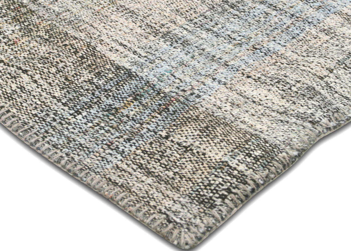 Vintage Turkish Rag Kilim - 6'2" x 9'7" - 145223
