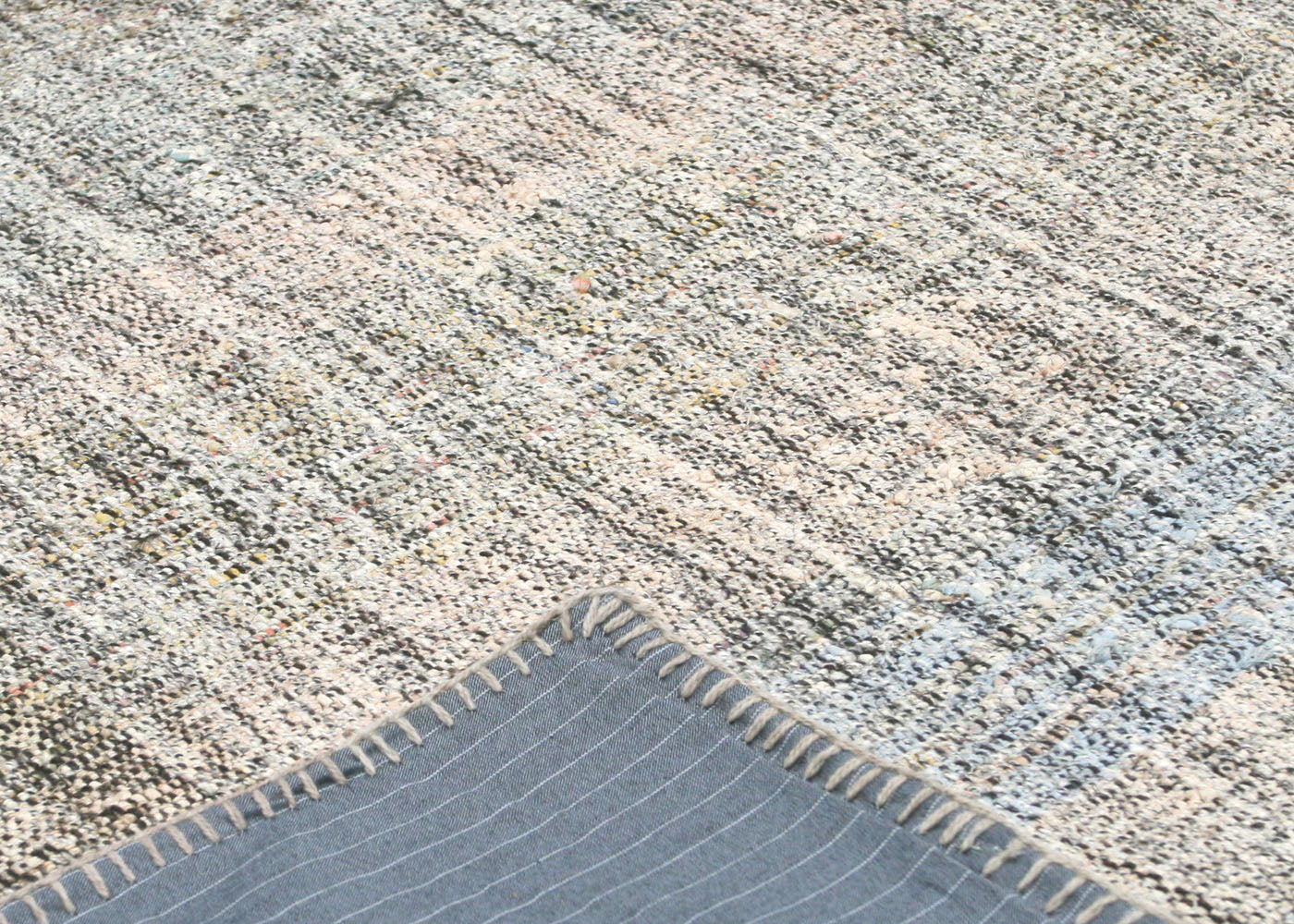 Vintage Turkish Rag Kilim - 6'2" x 9'7" - 145223