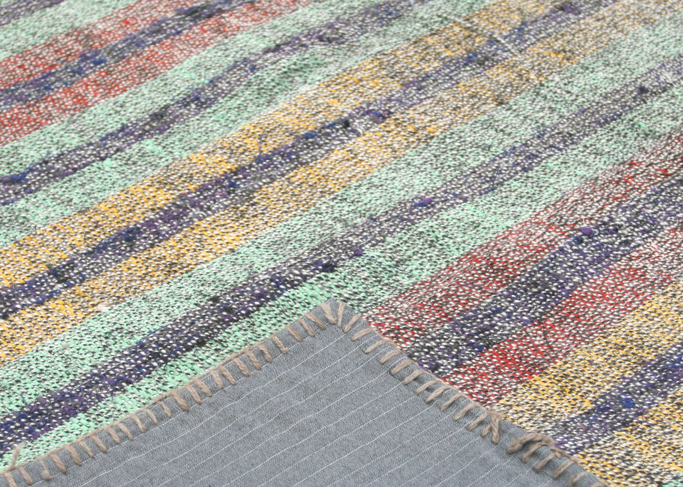 Vintage Turkish Rag Kilim - 7' x 9'5" - 145225