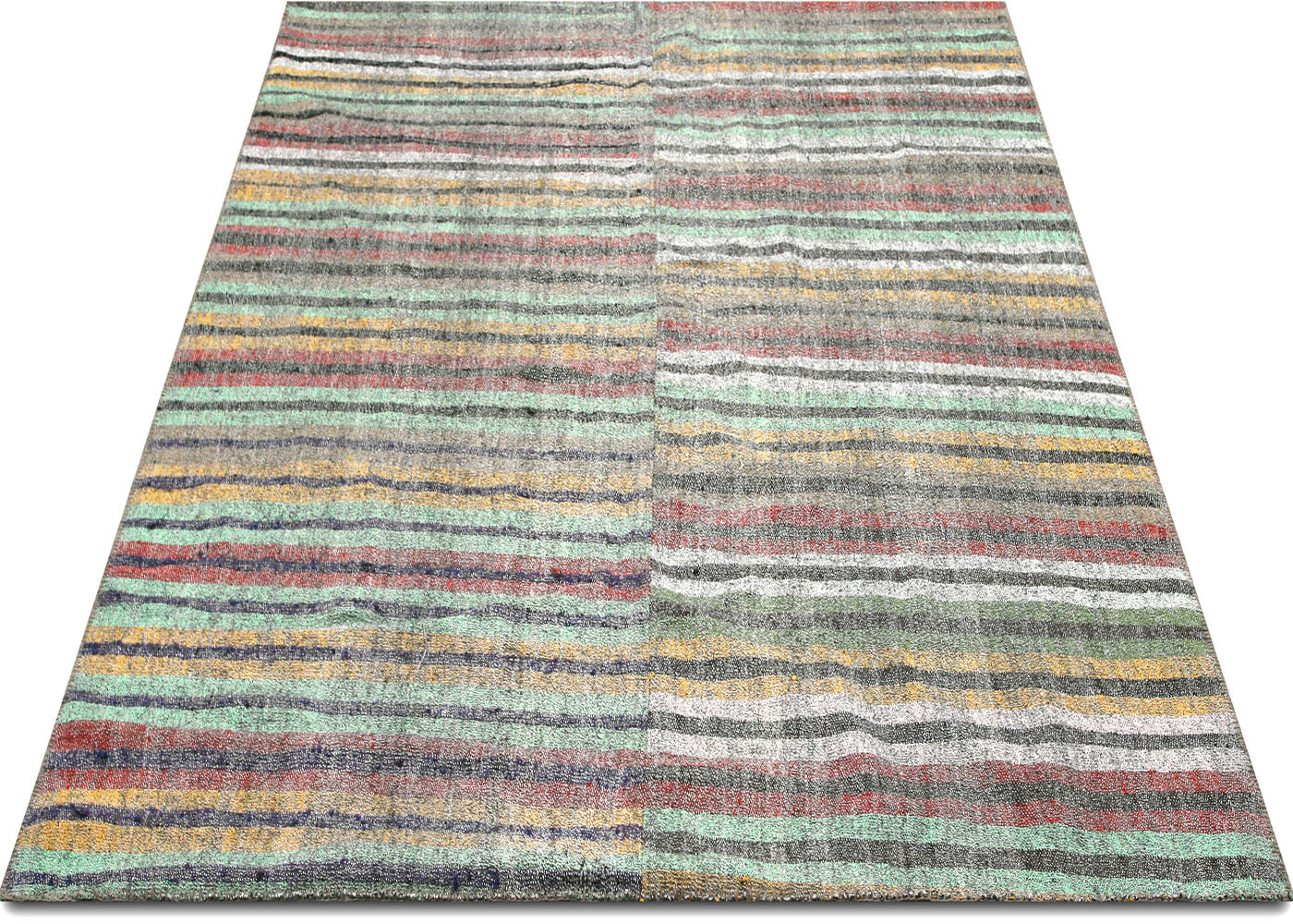 Vintage Turkish Rag Kilim - 7' x 9'5" - 145225