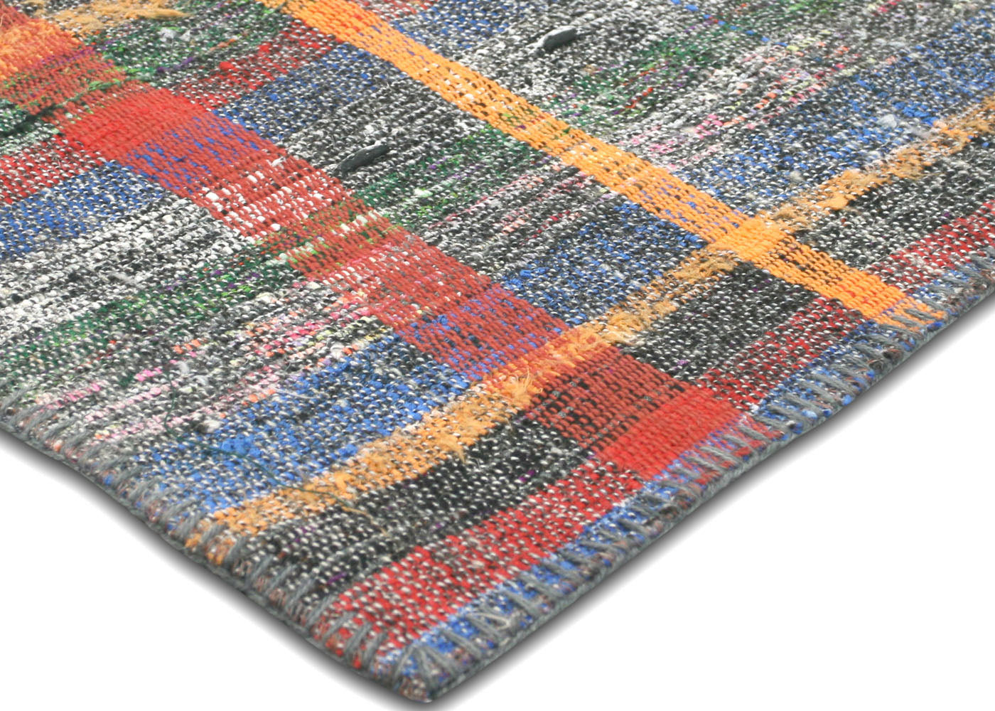 Vintage Turkish Rag Kilim - 4'10" x 8'1" - 145230