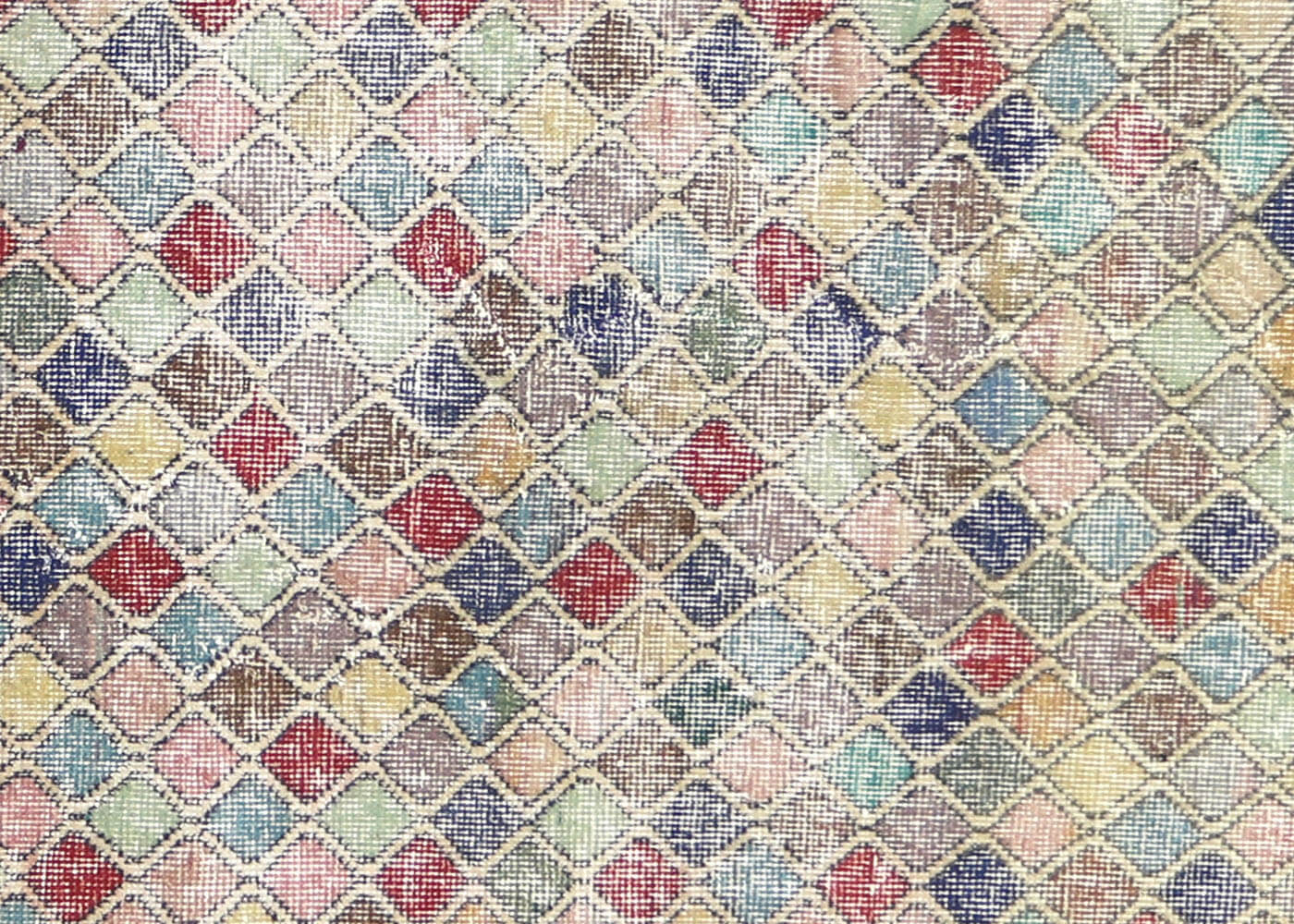 Vintage Turkish Mid-Century-Modern Rug - 5'6" x 9'10" - 145326