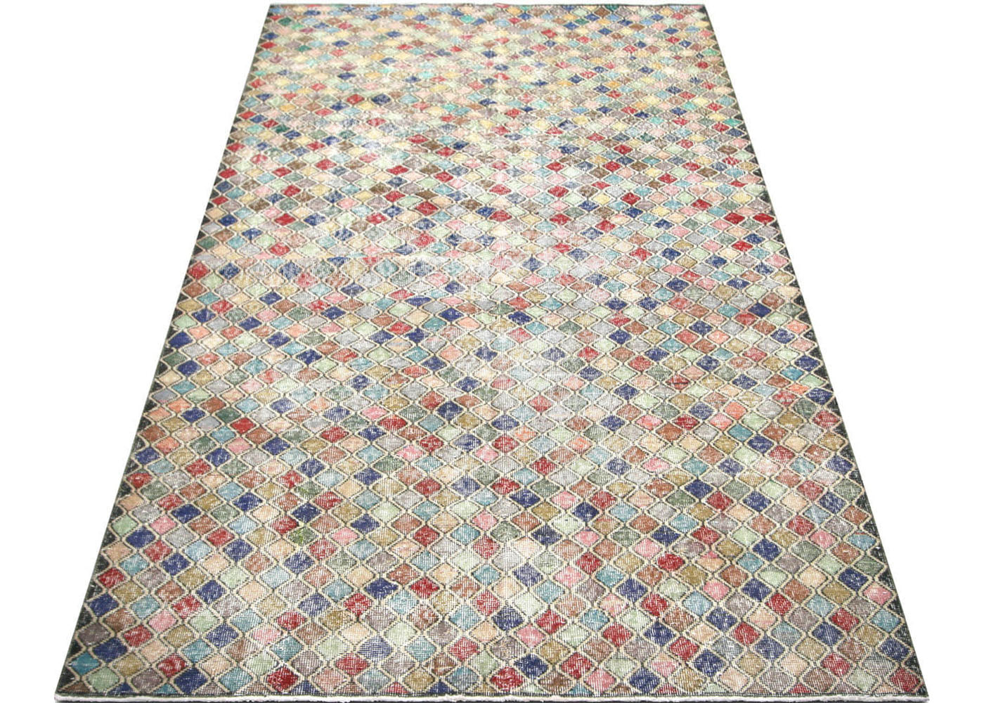 Vintage Turkish Mid-Century-Modern Rug - 5'6" x 9'10" - 145326