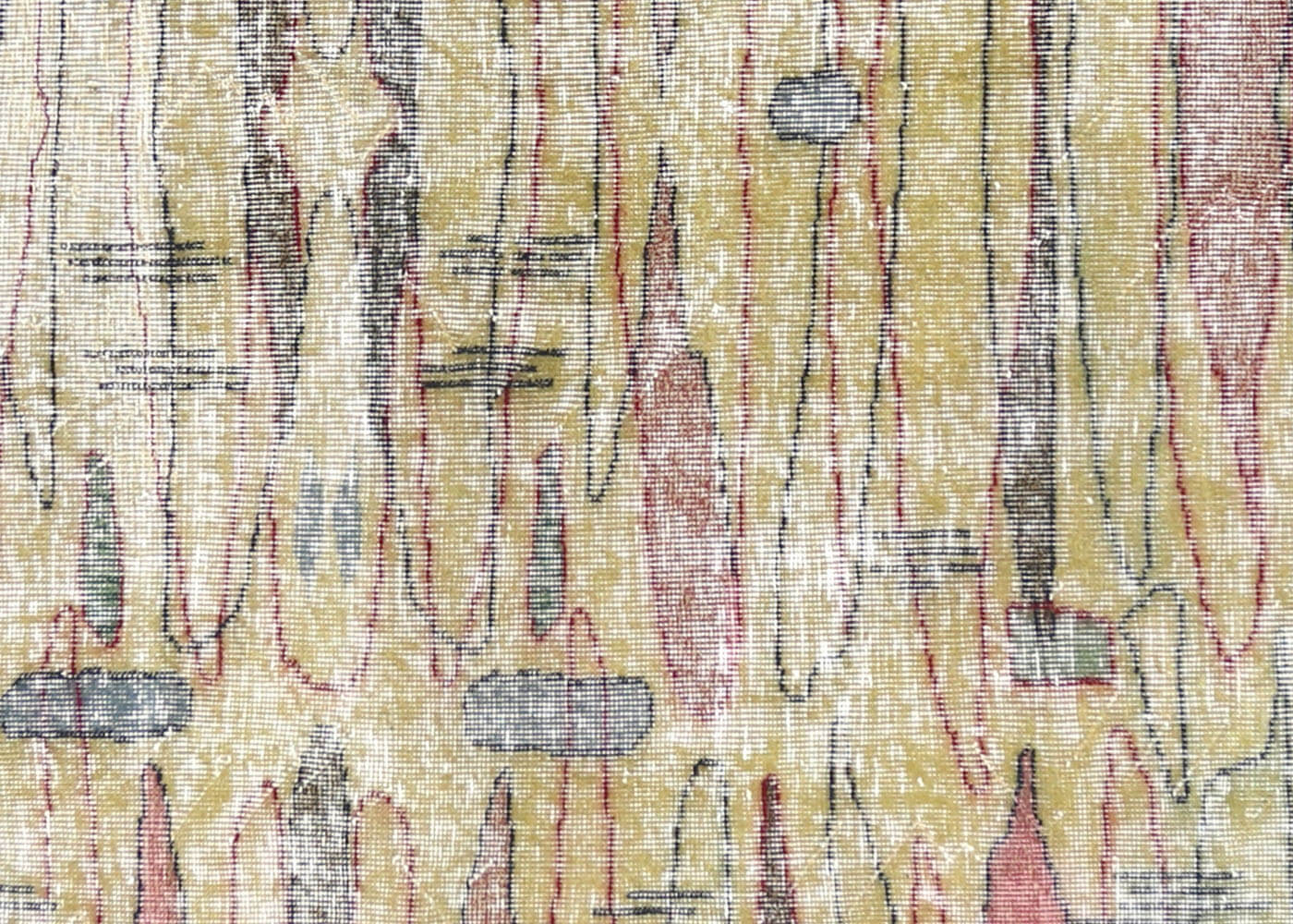 Vintage Turkish Mid-Century-Modern Rug - 6'10" x 9'2" - 145373