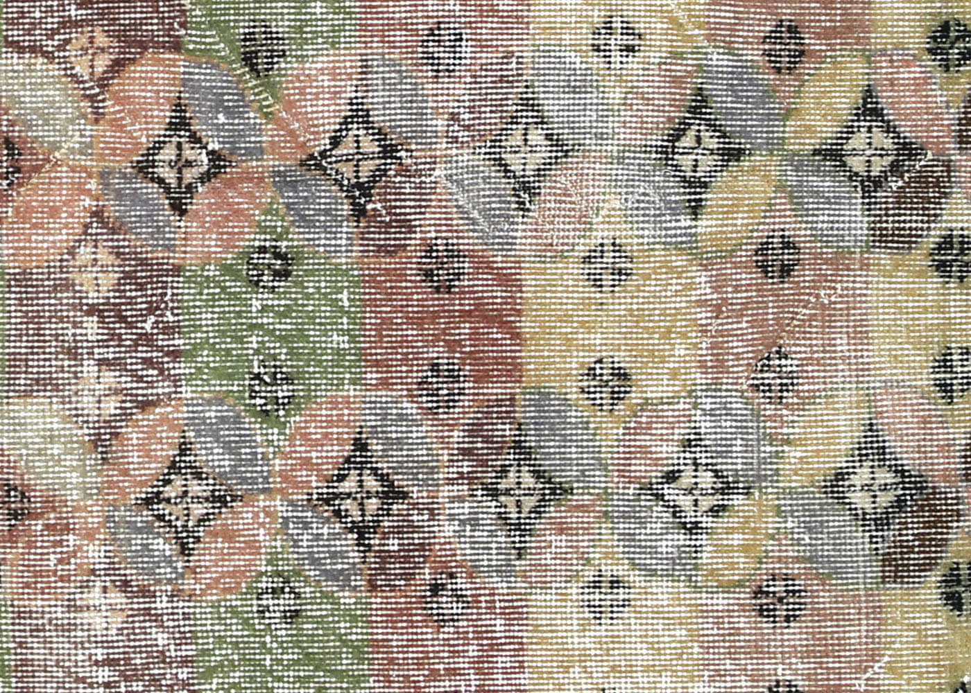 Vintage Turkish Mid-Century-Modern Rug - 5'5" x 8'3" - 145394