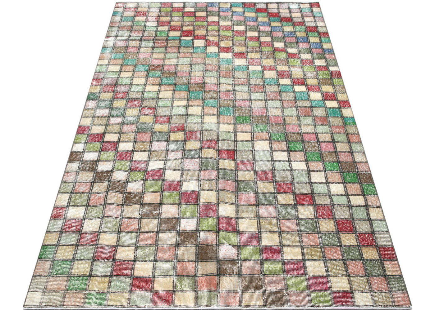 Vintage Turkish Mid-Century-Modern Rug - 5'4" x 9'8" - 145400