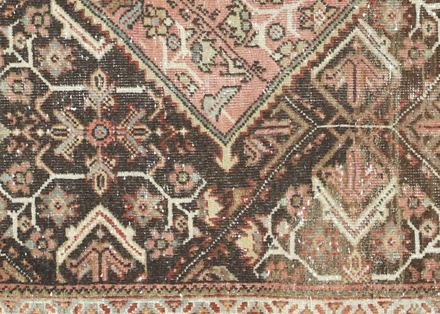 Vintage Persian Mahal Rug - 4'3" x 6'7" - 150003
