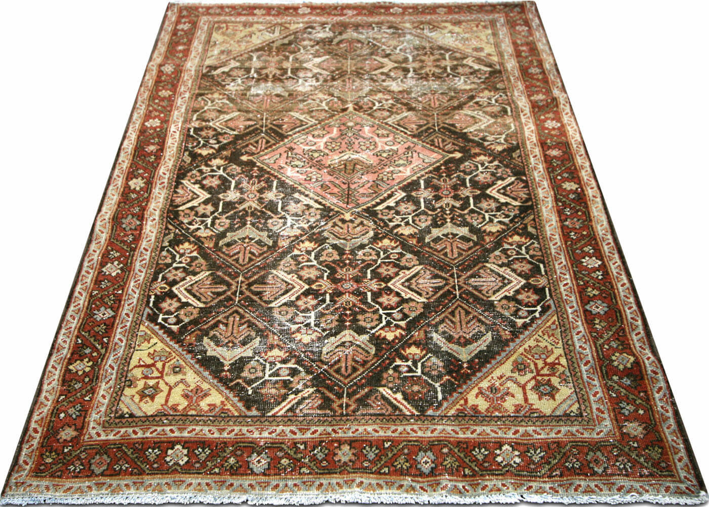 Vintage Persian Mahal Rug - 4'3" x 6'7" - 150003