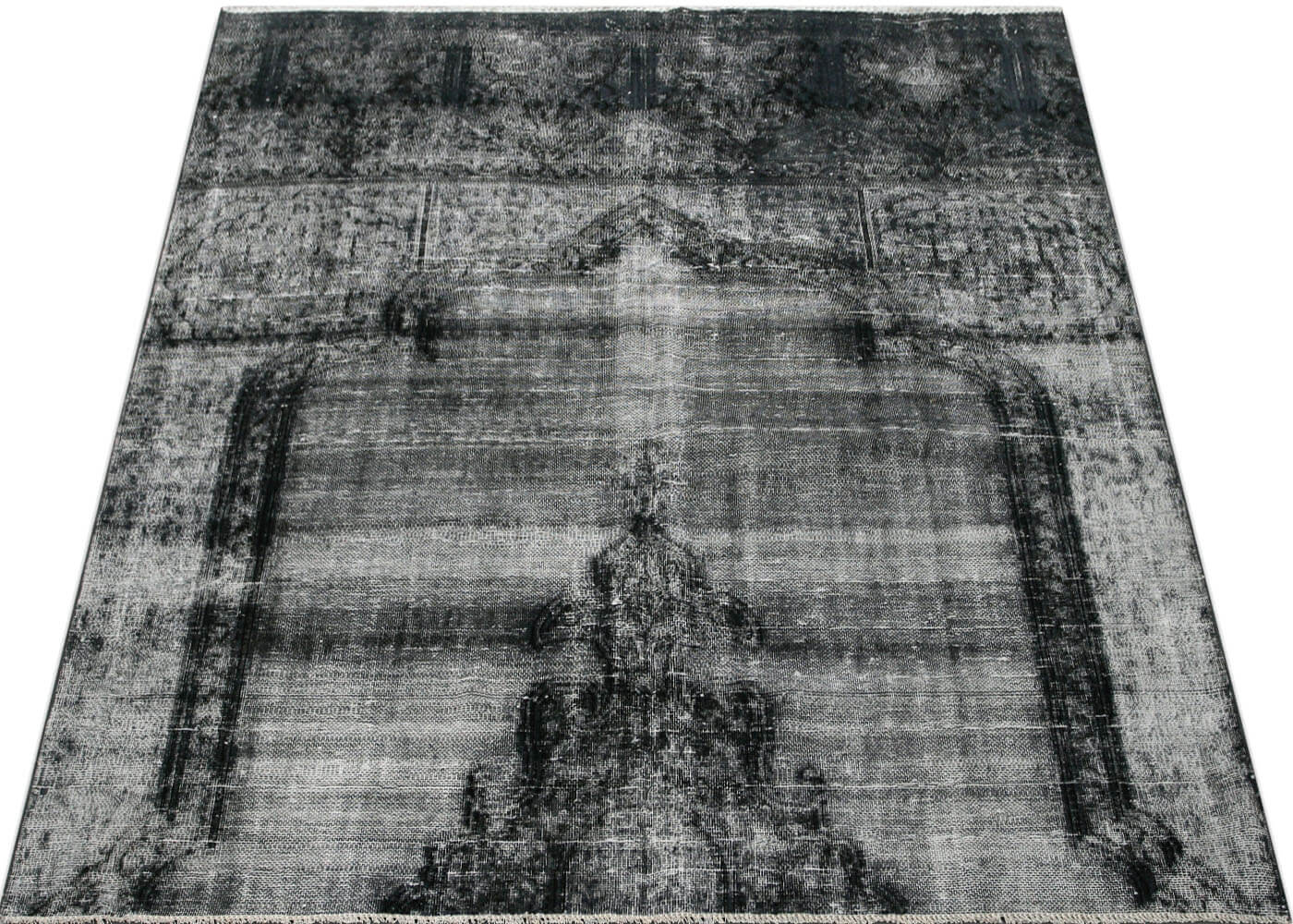 Vintage Persian Kerman Overdyed Rug - 5'11" x 6'3" - 150084