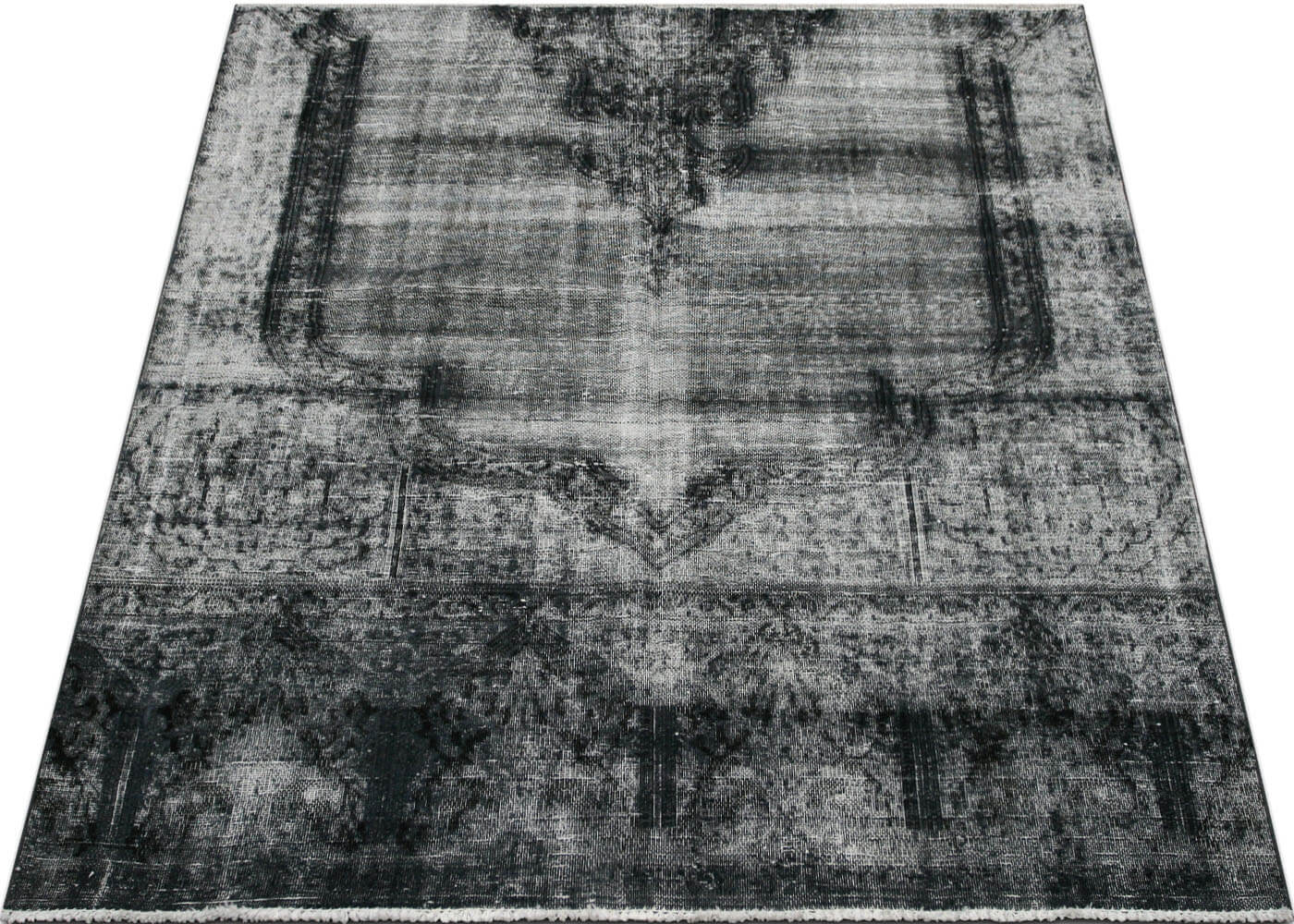 Vintage Persian Kerman Overdyed Rug - 5'11" x 6'3" - 150084
