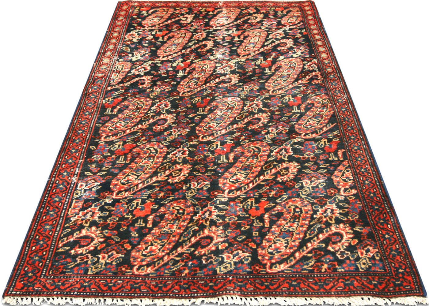 Semi Antique Persian Senne Rug - 2'5" x 4'2" - 150108
