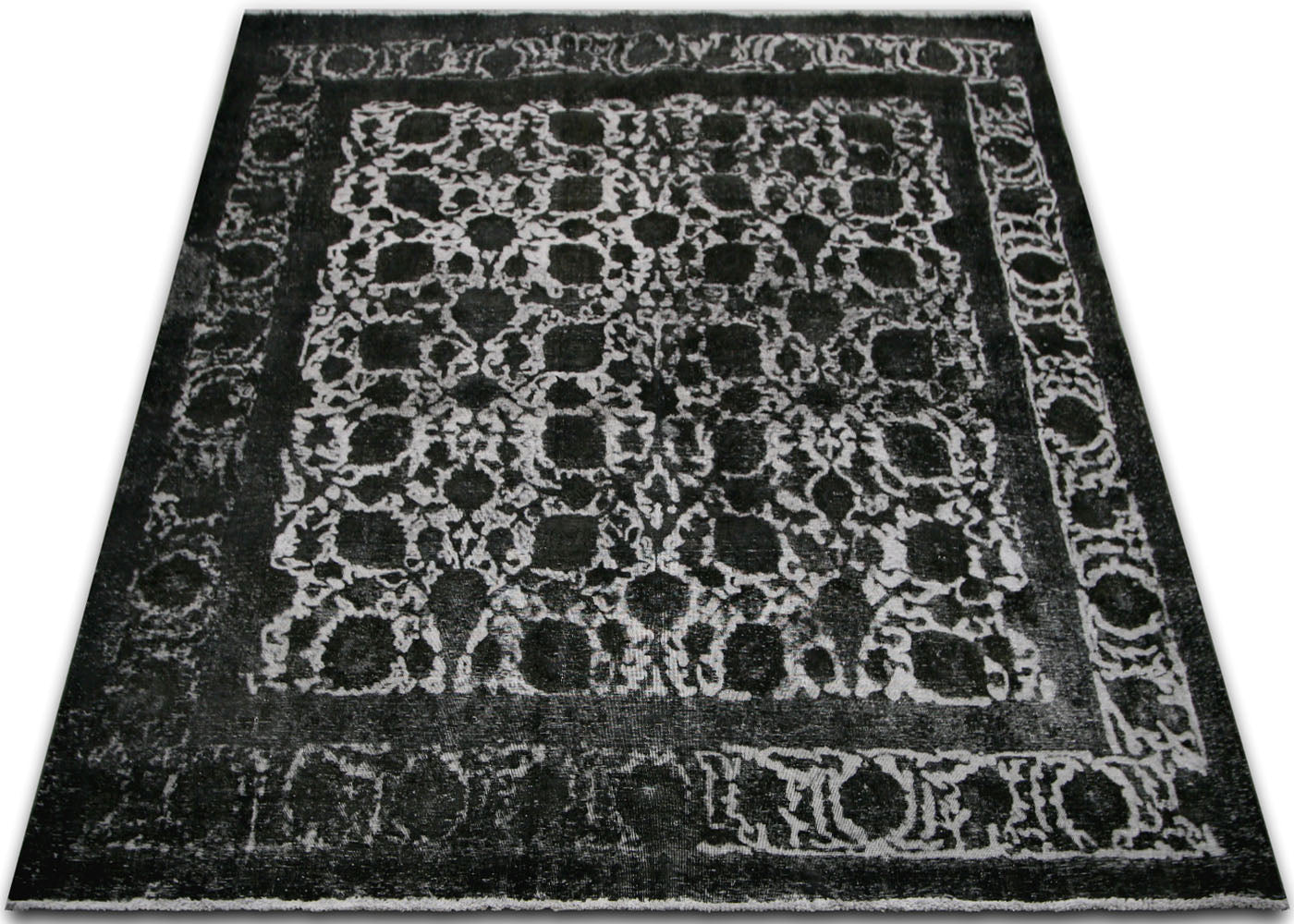 Vintage Persian Tabriz Overdyed Rug - 9'9" x 10'10" - 150165