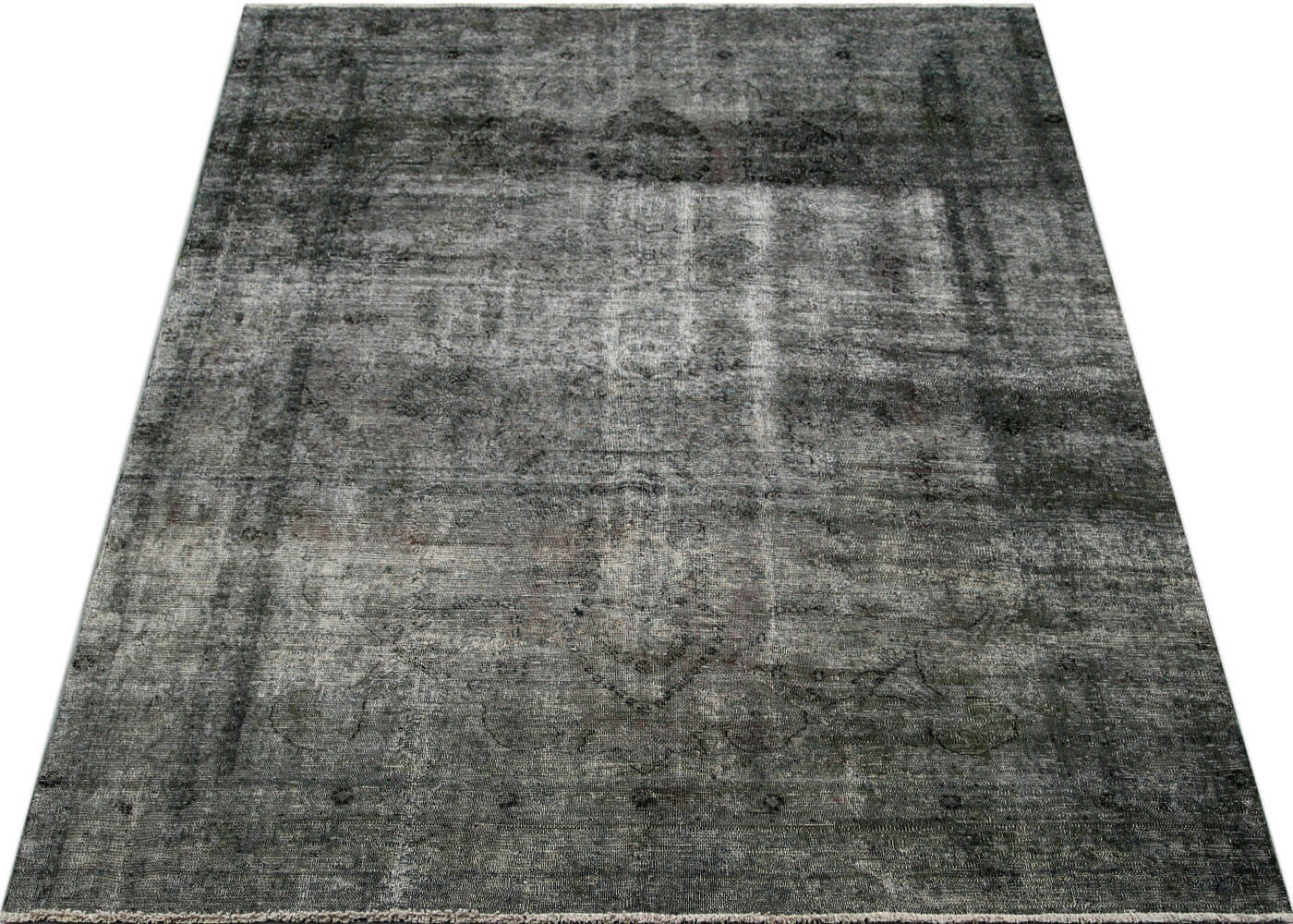 Vintage Persian Kerman Overdyed Rug - 7'6" x 10'2" - 150196