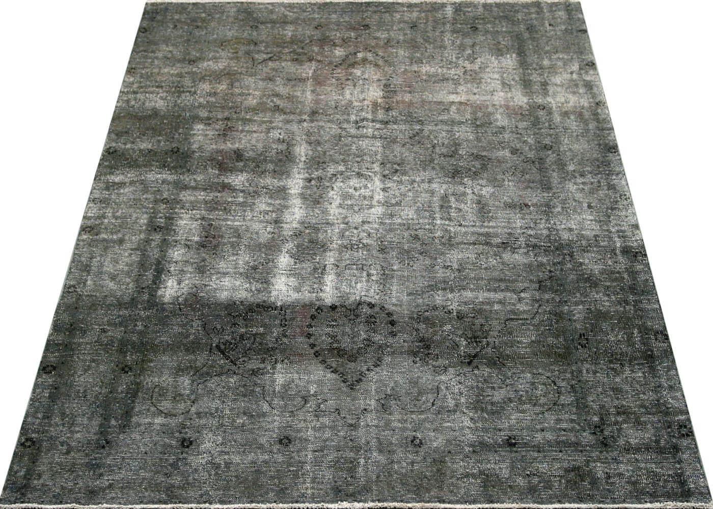 Vintage Persian Kerman Overdyed Rug - 7'6" x 10'2" - 150196