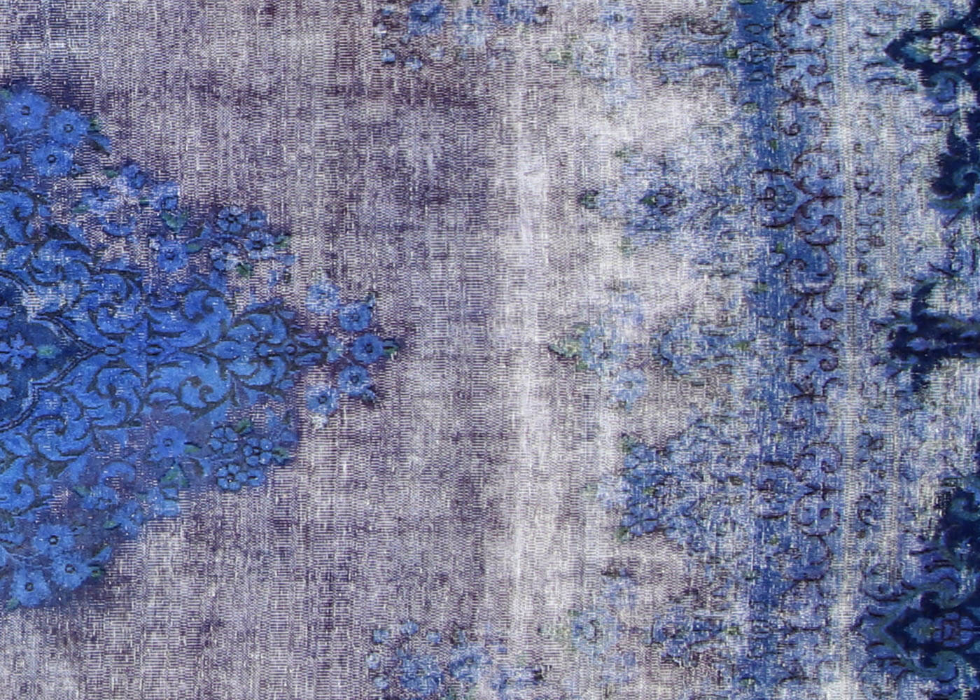 Vintage Persian Kerman Overdyed Rug - 9'7" x 12'8" - 150197