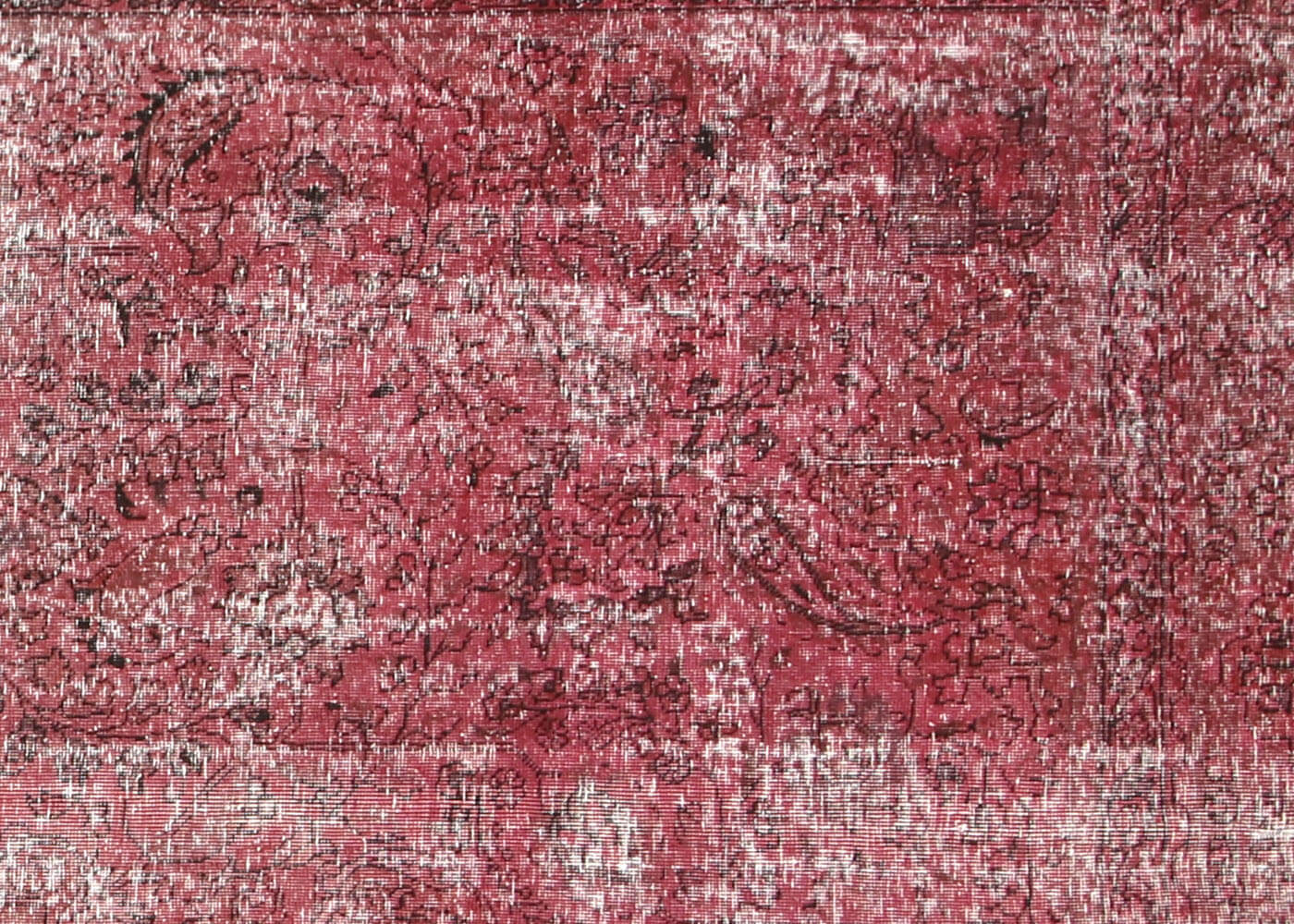 Vintage Persian Tabriz Overdyed Rug - 9'7" x 12'5" - 150207