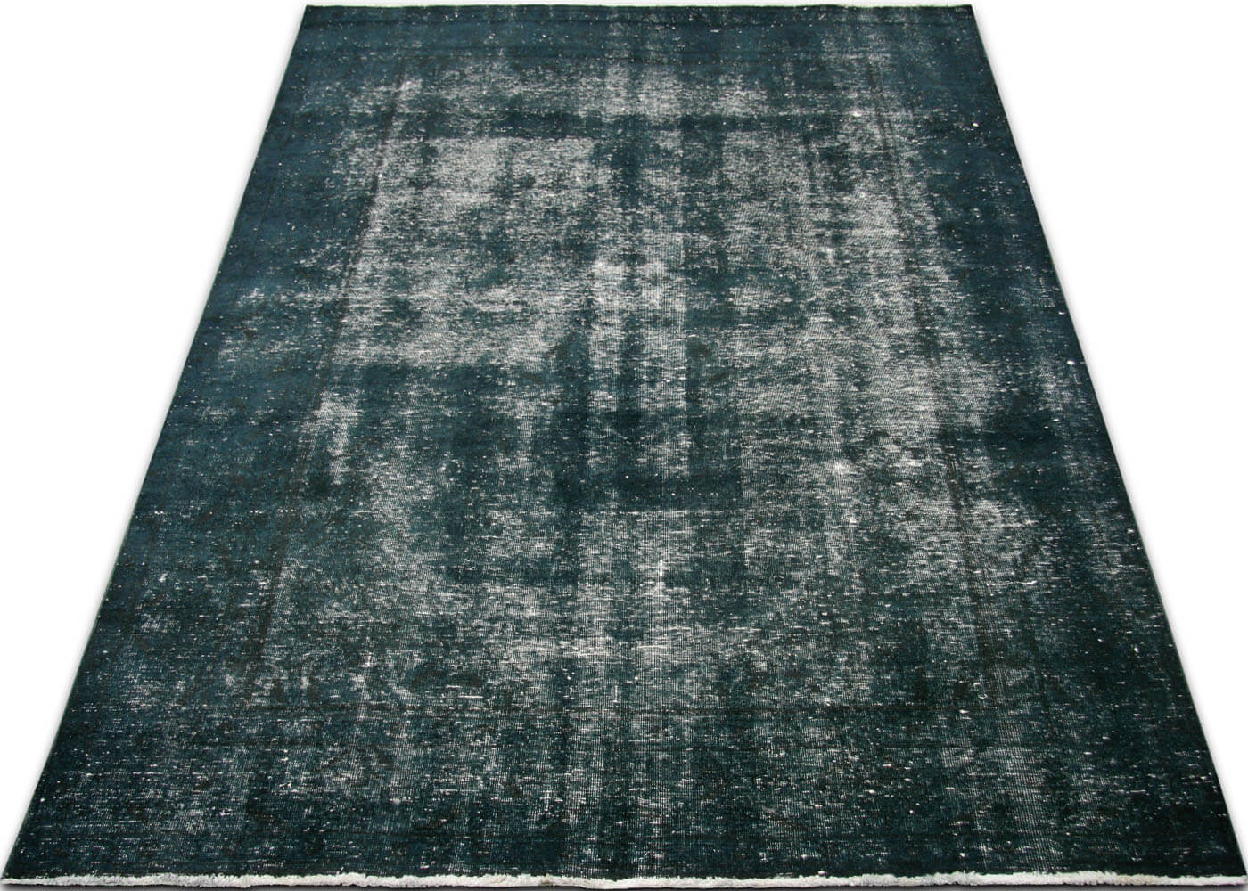 Vintage Persian Tabriz Overdyed Rug - 6'5" x 9'6" - 150235