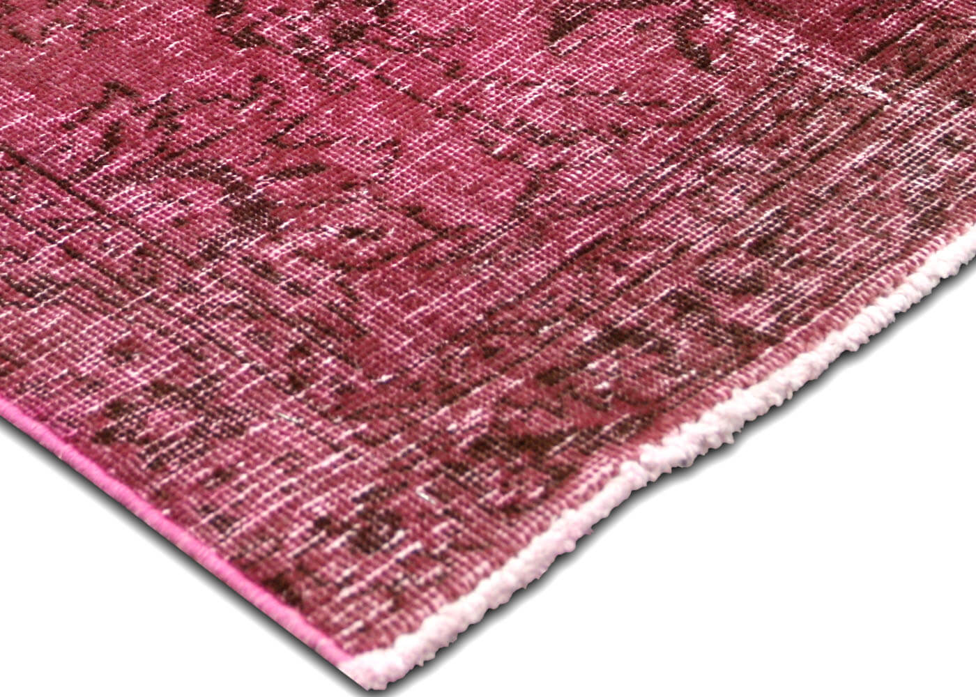 Vintage Persian Tabriz Overdyed Rug - 9'10" x 13'2"