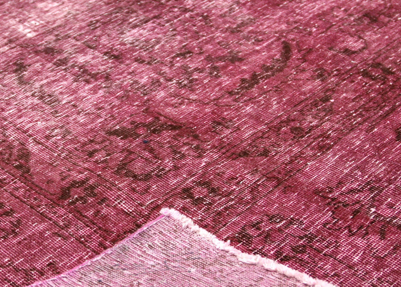 Vintage Persian Tabriz Overdyed Rug - 9'10" x 13'2"