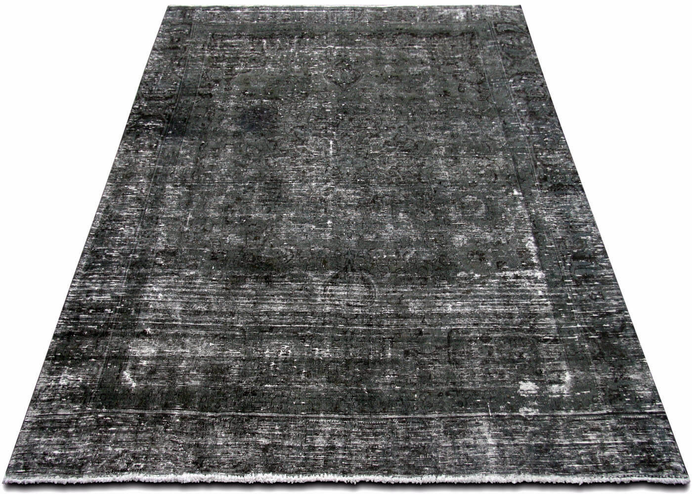 Vintage Persian Tabriz Overdyed Rug - 7'5" x 10'4" - 150243