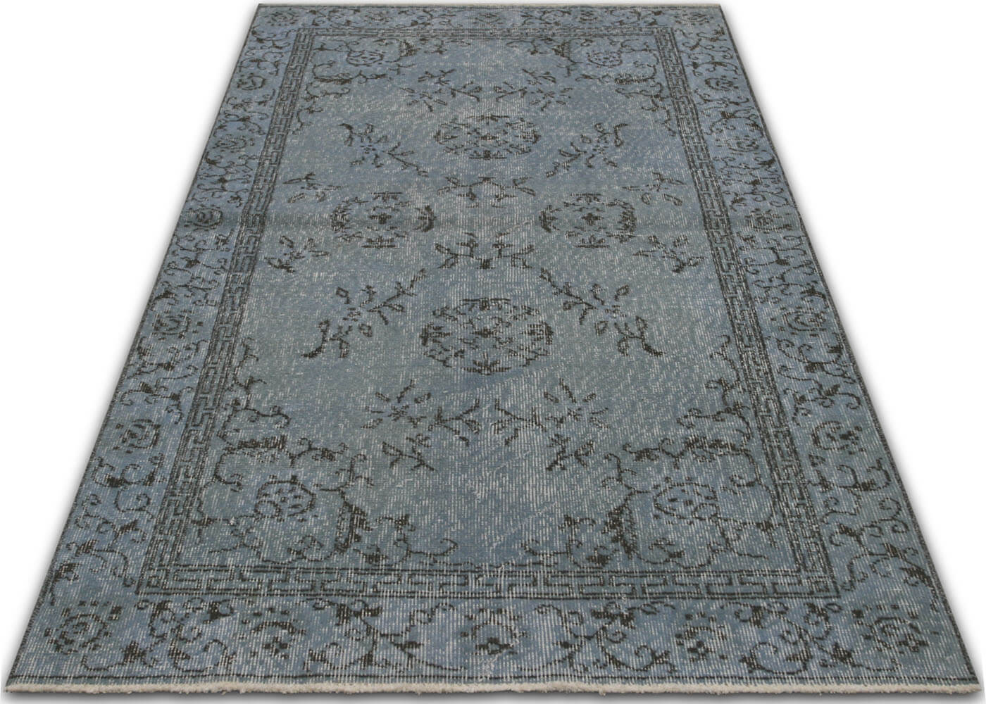 Vintage Turkish OverDyed Rug - 3'9" x 6'10" - 150258